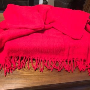 Red Cashmere Wrap/Shawl